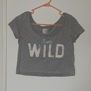 Polka dot Run Wild crop top